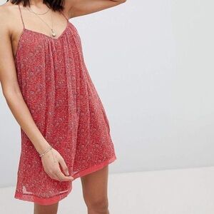 Lace tiered swing dress